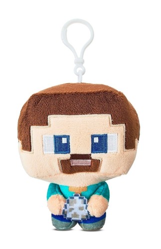 Minecraft 5" Plush Backpack Clip Steve