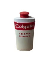 Vintage Colgate Tooth Powder Container with Powder