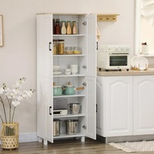 Tall Pantry Unit Modern Kitchen Cupboard Storage Shelf Cabinet Dresser Tallboy