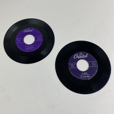 The Four Preps 45rpm (Lot Of 2) Stop Baby/Big Man, 26 Miles/It's You   Capital