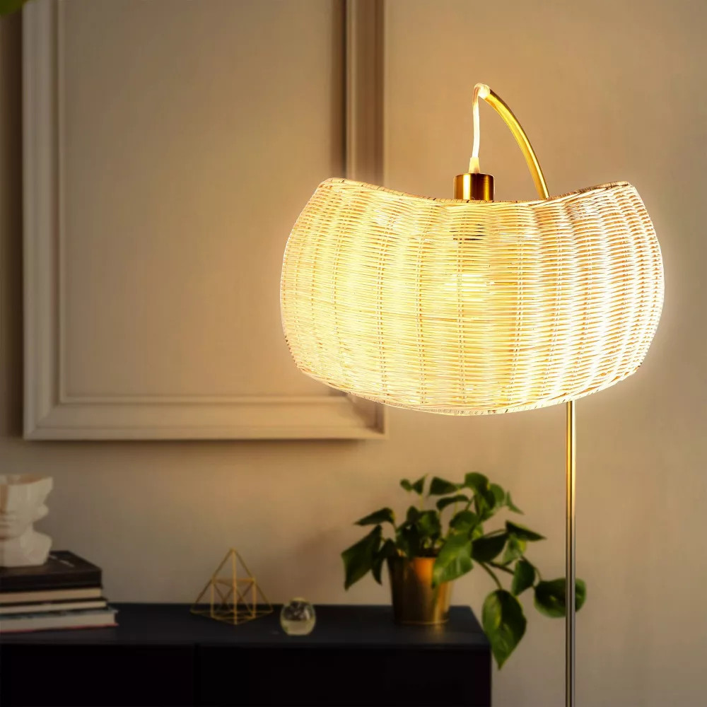 Brightech Wave в стиле модерн середины века (включает светодиодную лампочку) Торшер