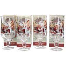 Birra Moretti Ltd edition designs set of 4 pint glasses pub mancave collectable