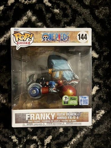 Funko Pop! Rides One Piece Franky with Black Rhino FR-U 4 #144 ECCC LE Sticker