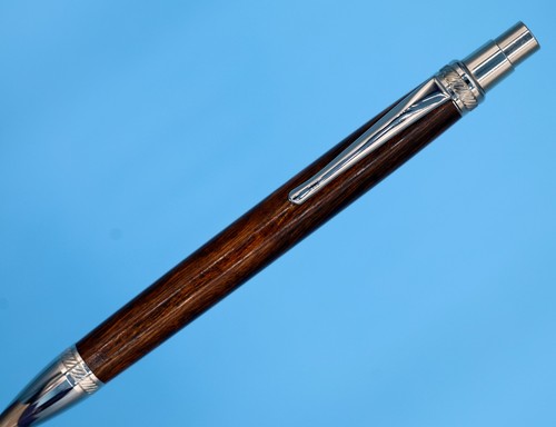 Handmade Dark Contrast Desert Ironwood Ballpoint Pen, Exotic Wood Collector Gift - Picture 10 of 15