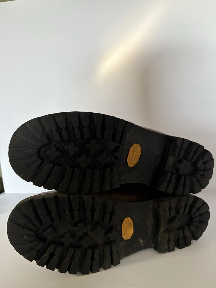 Botas de Senderismo Alico Para Hombre 9W Hechas en Italia Suela Vibram Cuero Marrón Foto 2 de 3