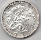 REMEMBER THE ALAMO 1 TROY OZ SILVER ROUND .999 FINE SILVER IN GOD WE TRUST TEXAS