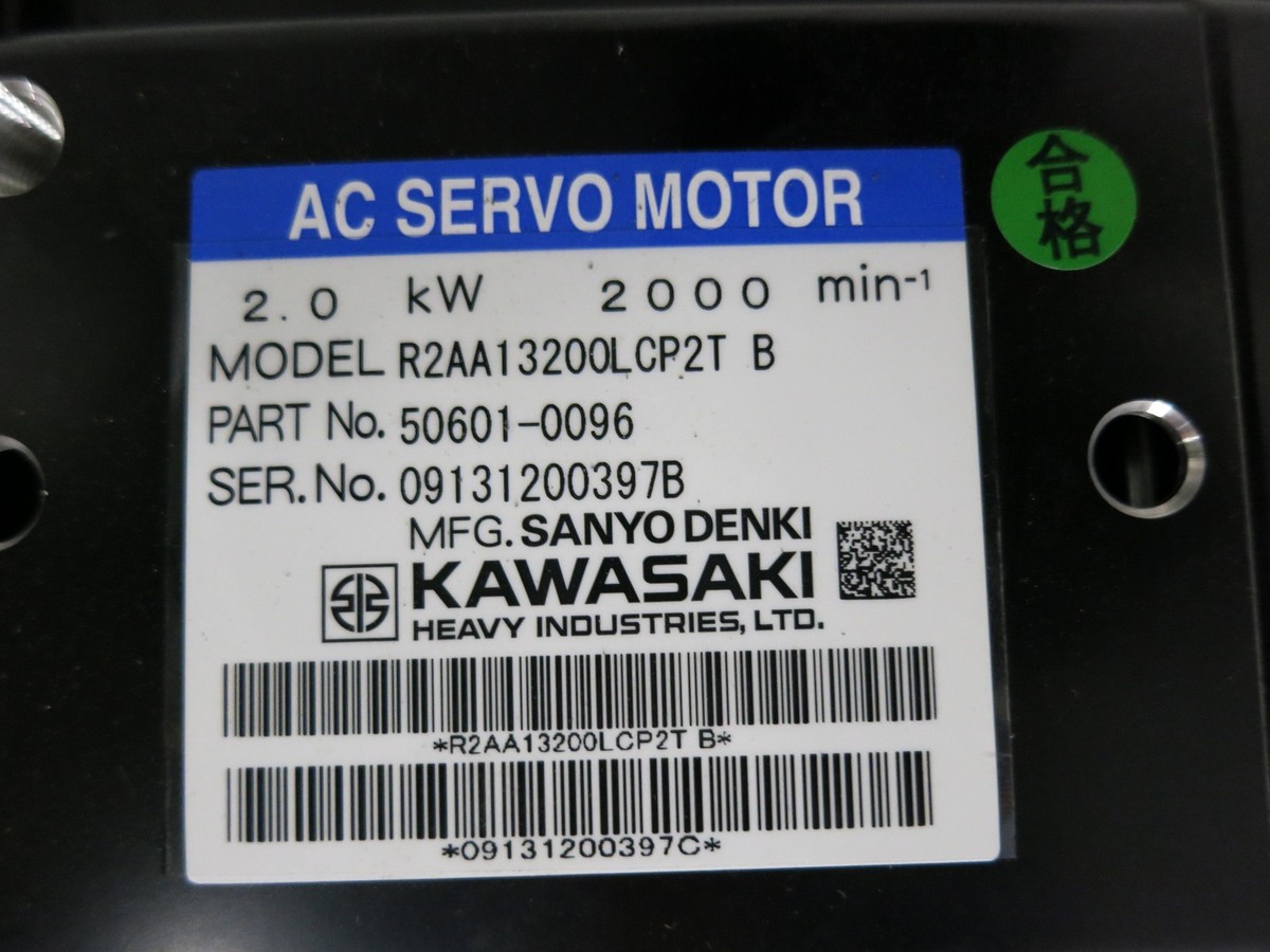 Sanyo Denki R2AA13200LCP2T-B AC Servo Motor 2.0 kW 50601