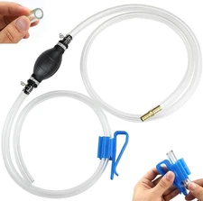 Portable Manual Siphon Pump for Fuel Transfer, Premium Gasoline Diesel Water Oil