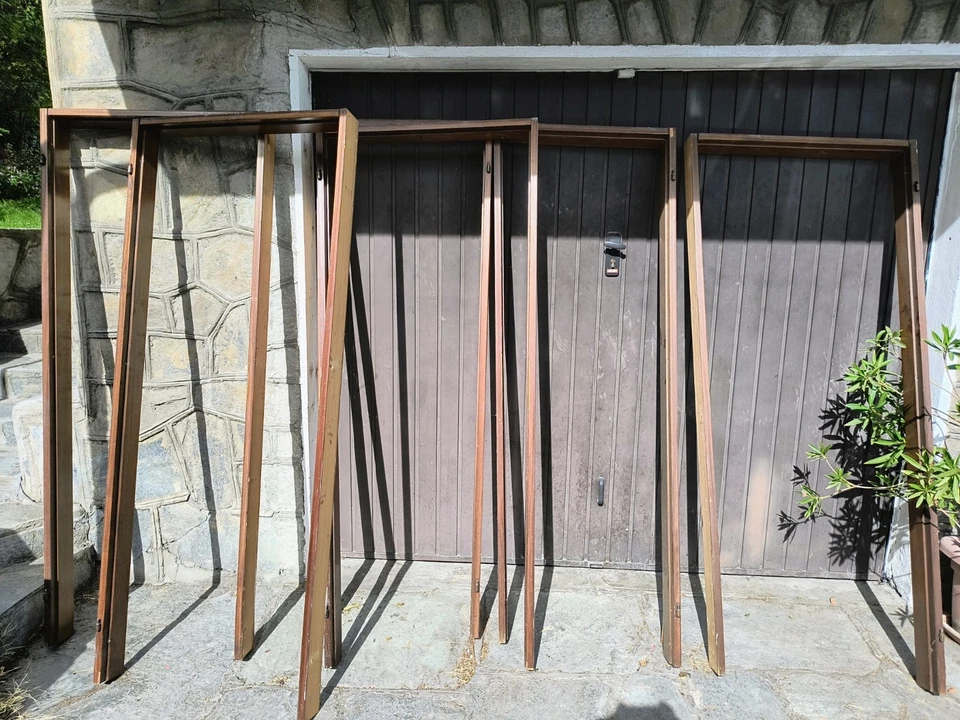 Porta Legno e Vetro n.1 cm68x200 Sx e n.2 cm 82x200 Dx con telai e copribordi - Immagine 3 di 3