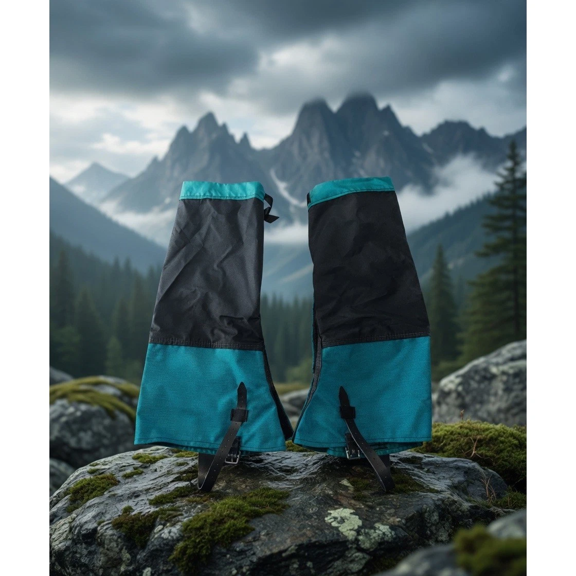 Outdoor Research Gore-Tex Crocodile Gaiters Teal Black XL Made in USA Hiking
Opens in a new window o