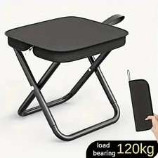 Portable Outdoor Folding Stool Camping Fishing Picnic Chair Seat Hiking Metal