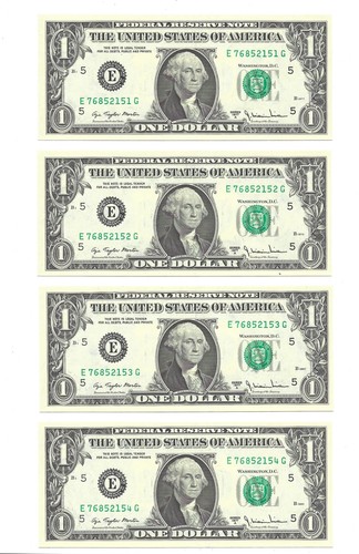 1977A $1 RICHMOND FRNs. 26 Consecutive, Crisp & UNCIRCULATED Banknotes. - Picture 2 of 15