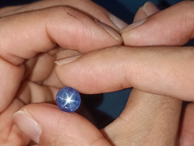Igi Zertifiziert Natürlich Blau 6 Strahlen Star Saphir 8x7mm Lose Old Burma