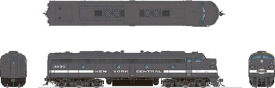 Rapido 28028 HO EMD E8A - Standard DC New York Central 4040