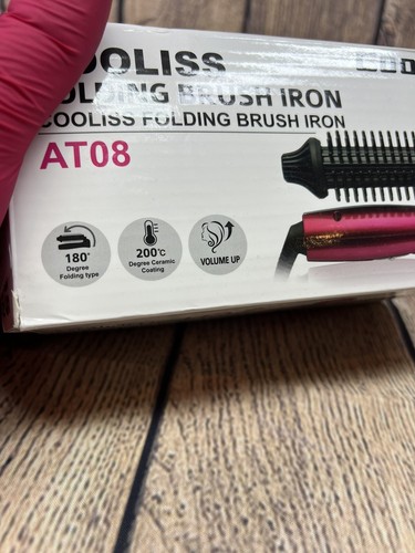 Heißhaarbürste Ionen Lockenstab Verwicklungsfrei Turmalin Keramikstab klappbar - Bild 11 von 24