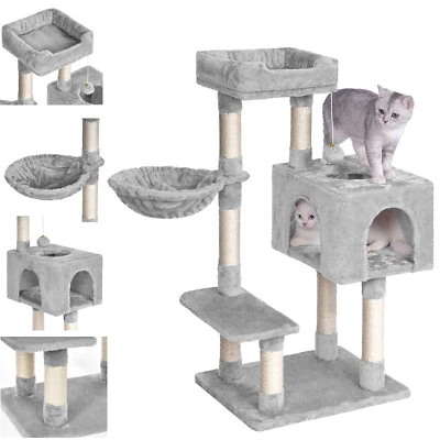 Cat Scratching Post Large Cat Tree Tower Kitten Condo Activity Centre Climbing