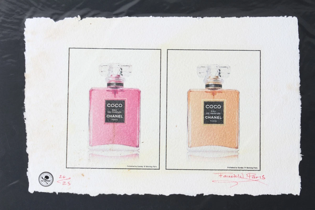 Watercolour Perfume Bottle Print