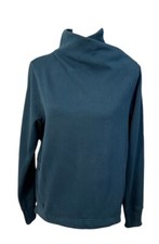 Athleta Sweatshirt Womens Size XS Cozy Karma Twist Neck Sweatshirt Top Blue