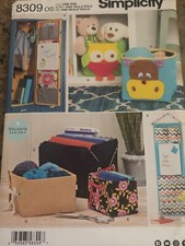 🌼 SIMPLICITY #8309 - HOME - SCHOOL - OFFICE & PLAYROOM ORGANIZERS PATTERN  FF