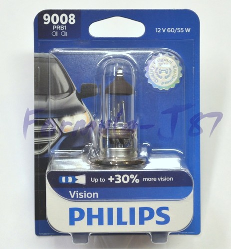 Philips VIsion 30% 9008 H13 60/55W Two Bulbs Head Light Replacement Stock Lamp - Picture 2 of 12