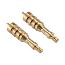 2 Pieces .44 Caliber Solid Brass Spear Pointed Jag Gun Clean Accessories Brass