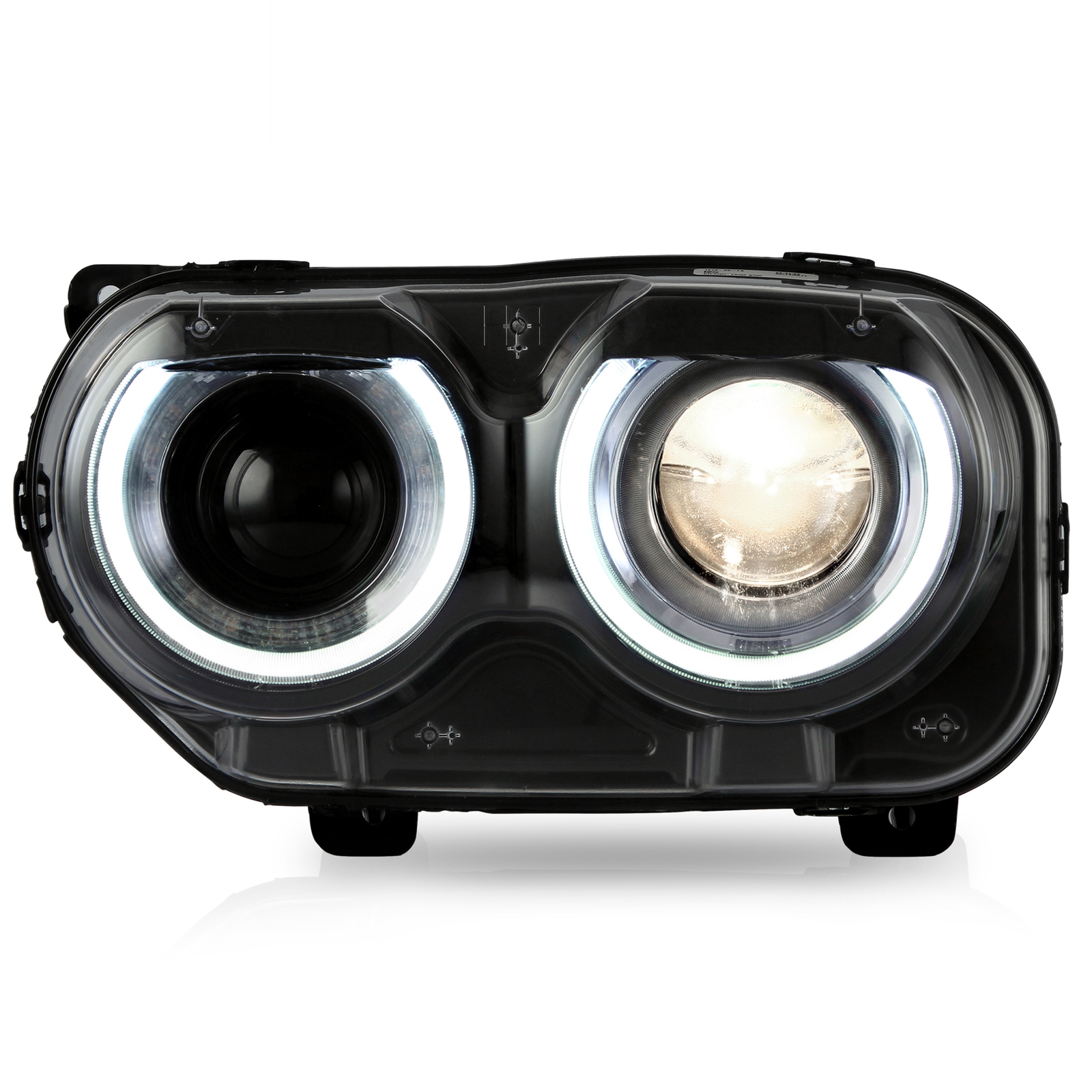 Phares avant LED séquentiels ronds double faisceau Dodge Challenger