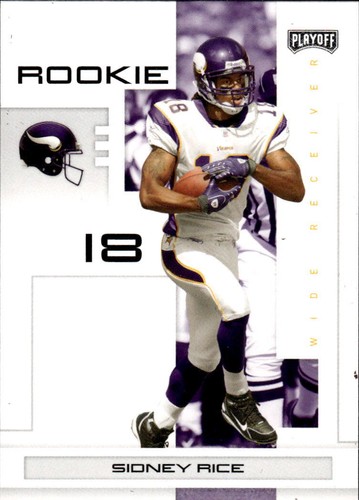 2007 Playoff NFL Playoffs Sidney Rice #128 Minnesota Vikings - Picture 1 of 2