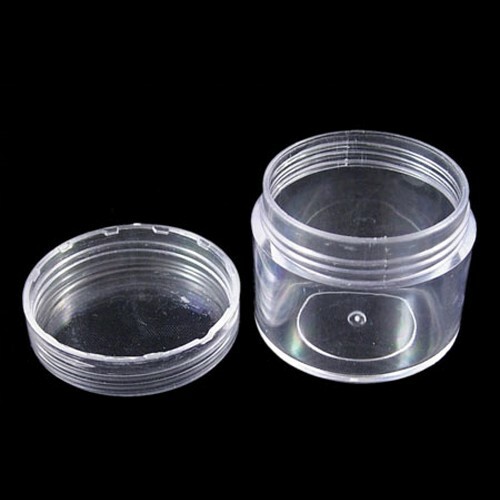 6/108pcs Plastic Round Clear Loose Beads Display Storage Case Box Jewelry 1.5'' - Picture 6 of 6