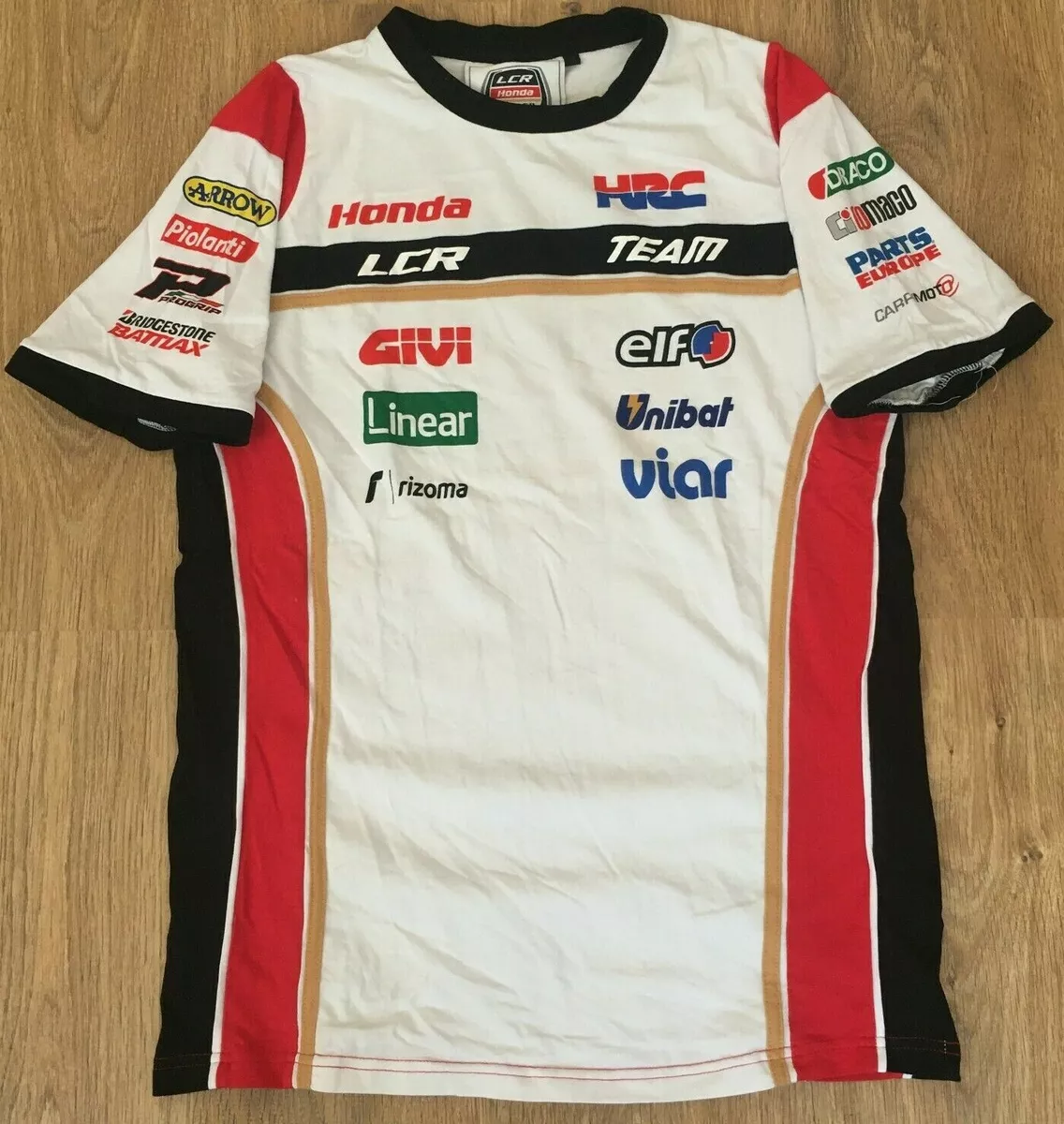 LCR HONDA MOTO GP HRC Racing Motorsport mens Clinton Enterprises T Shirt size L