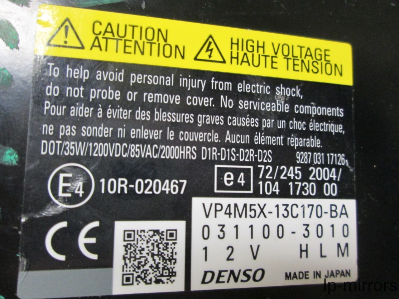 2006-10 ASTON MARTIN DB9/DBS 2009-11 VANTAGE V8 HEADLIGHT XENON BALLAST MODULE