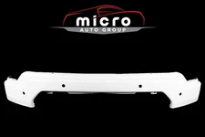 NEW Painted Summit White Front Bumper For 2019-2021 GMC Sierra With Sensor Holes