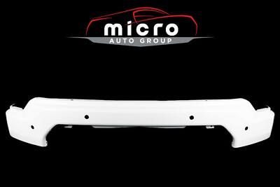 NEW Painted Summit White Front Bumper For 2019-2021 GMC Sierra With Sensor Holes