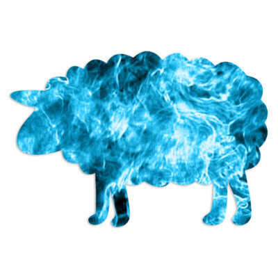 Sheep Lamb Ewe - Decal Sticker - Multiple Patterns & Sizes - ebn7082