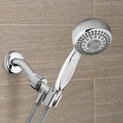 Waterpik PowerSpray+ Plus Handheld Chrome 5 Spray Shower Head NIB