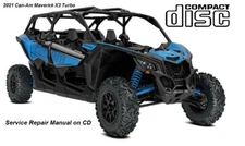 2021 Can Am Maverick X3 Turbo R Service Repair Mechanic Shop Manual on CD no RR