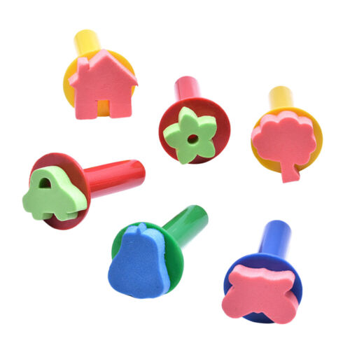  6 Stck. Spielzeug für Kleinkinder Jungen zum Selbermachen Malen Stempel Tinte Stempel Stanzen - Bild 1 von 12
