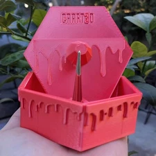 Ashtray with Poker and Lid for bowl Honeycomb style