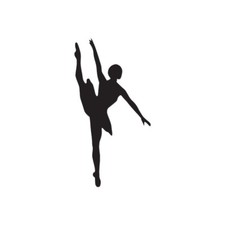 Ballet Dancer Dancing - Vinyl Decal Sticker - Multiple Colors  Sizes - ebn2347