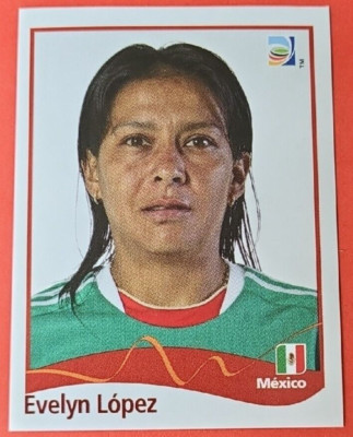 Panini World Cup 2011 Sticker Number No. 150 Evelyn Lopez Mexico WC 11 Germany