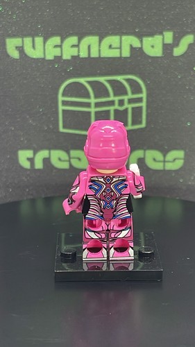 Custom PAD Printed SABANS POWER RANGERS LEGO PINK RANGER Brick Minifigure - Picture 11 of 21