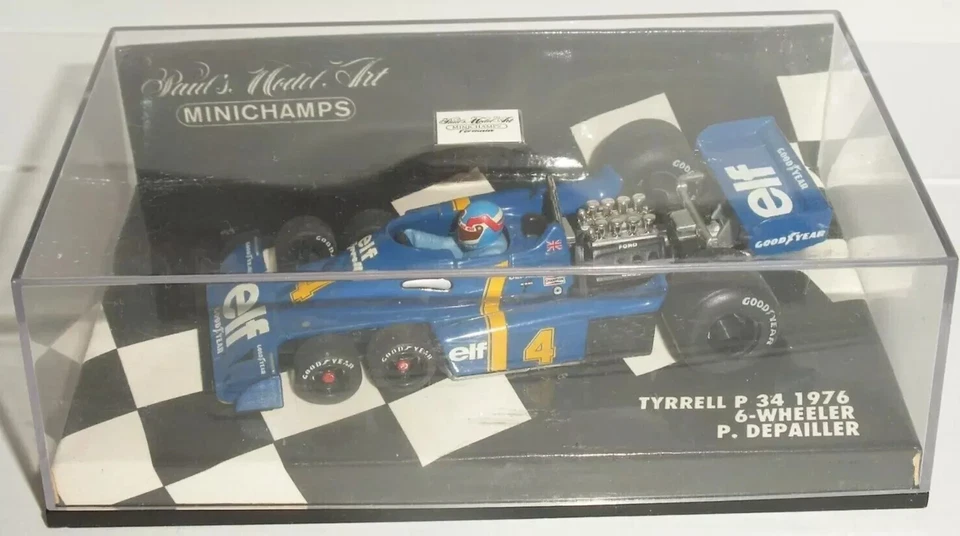 Minichamps 1:43 Tyrrell P34 1976 P. Depailler 6-Wheeler - Bild 2 von 2