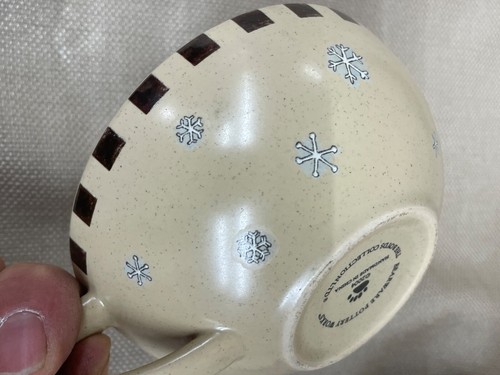 Snowman Chanelle's Cocoa Pot & Mug Bearware Pottery Works Tea Pot #654639 2004 - Picture 7 of 22