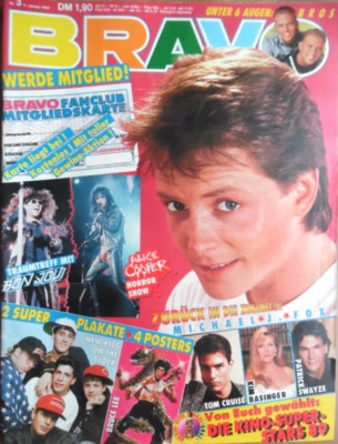 BRAVO 3 - 1990 A Michael J. Fox Bruce Lee Kim Bassinger Bon Jovi U2 Alice Cooper