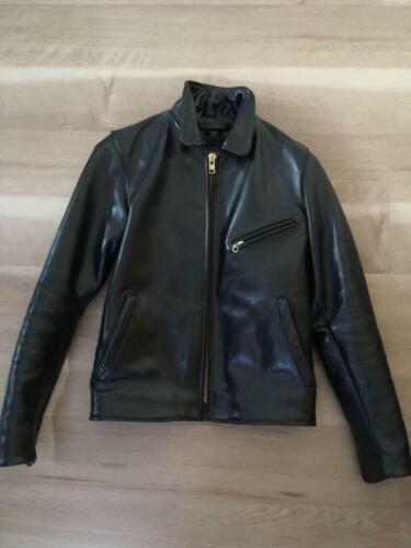 VANSON ENF Leather Single Riders Jacket Blouson Men Size 34 ENFIELD From Japan - Picture 1 of 12