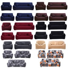 1 2 3 4 Seater Stretch Chair Sofa Covers Couch Cover Elastic Slipcover Protector