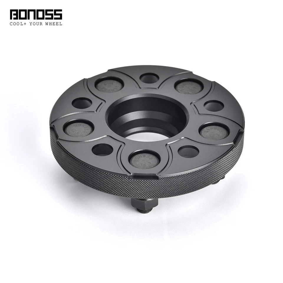 Juego de 4 espaciadores de rueda anodizados negros BONOSS de 15 mm para Subaru Legacy (2003-2009) Foto 4 de 4