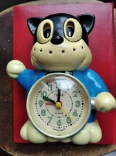 TINKO LOOKALIKE RHYTHM Alarm Mantel CLOCK VTG Talking WAKE UP Collectors Item!