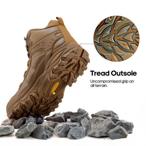 Men's Waterproof Hiking Boots Outdoor Mid Trekking Lightweight Shoes US Size - Picture 16 of 31