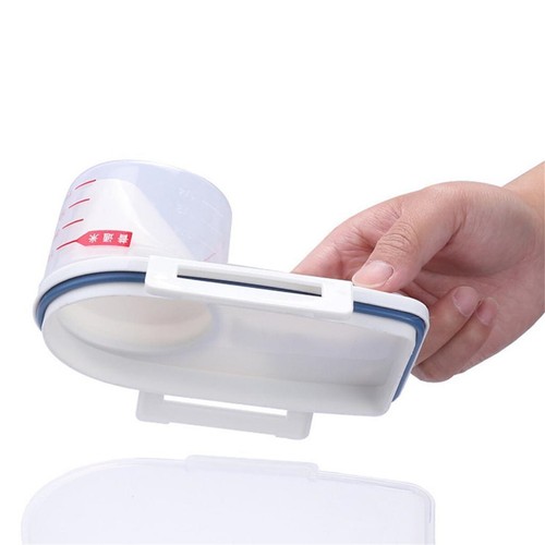 Pet Dog Cat Food Storage Container Dry Food Cereal Dispenser Box Portable Handle - Picture 6 of 8