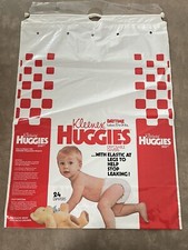 Vintage Kleenex Huggies Baby Diaper Bag Packaging RARE Prop Staging